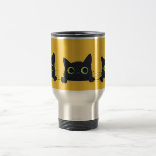 Black Cat Travel Mug