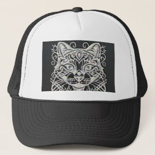 Black Cat Trucker Hat