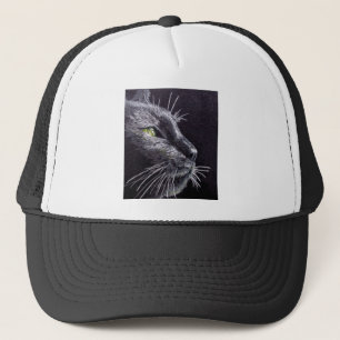 Black Cat Trucker Hat