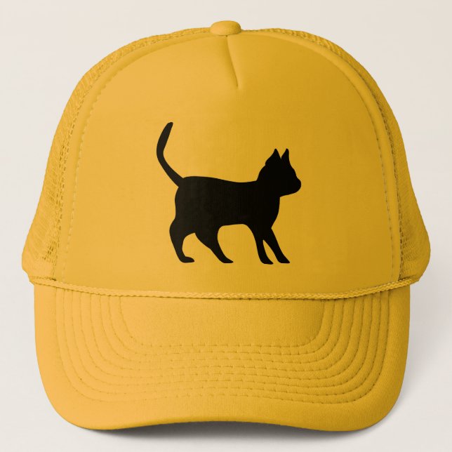 Black Cat Trucker Hat (Front)