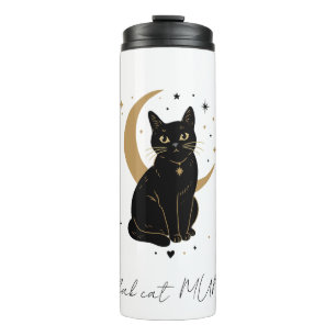 Black cat tumblr thermal tumbler