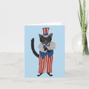 Black Cat Uncle Sam Invitation