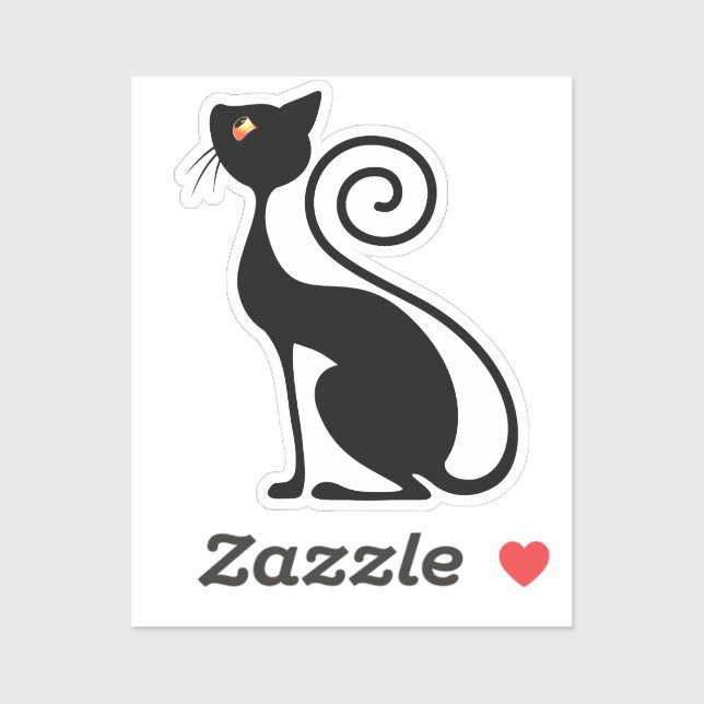 Black Cat Vintage Style Design (Sheet)