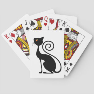 Black Cat Vintage Style  Playing Cards