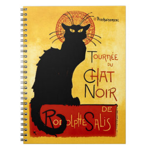 Black Cat Vintage Tournée du Chat Noir, Theophile Notebook
