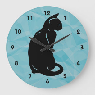 Black Cat Wall Clock