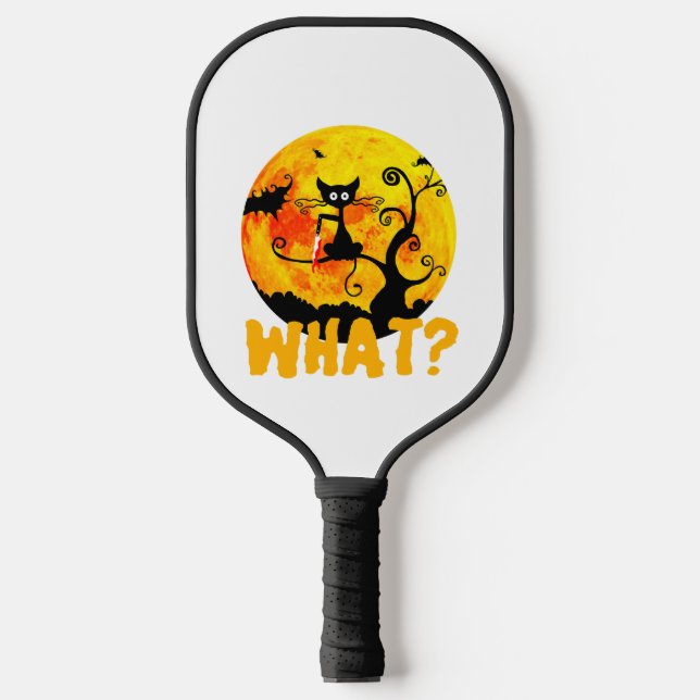 Black Cat What Black Cat - Pickleball Paddle (Front)