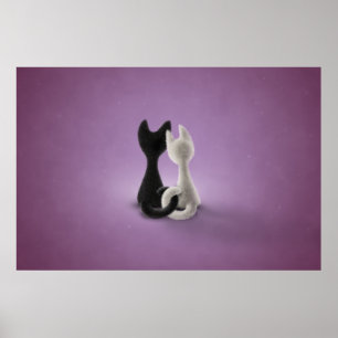Black Cat White Cat (Colour 4) Poster