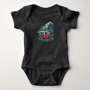 Black Cat Witch Baby Bodysuit