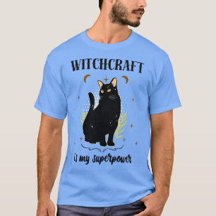 Black Cat Witch Wiccan Fun T-Shirt