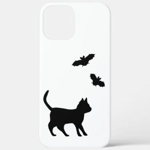 Black Cat with Bat iPhone 12 Pro Max Case