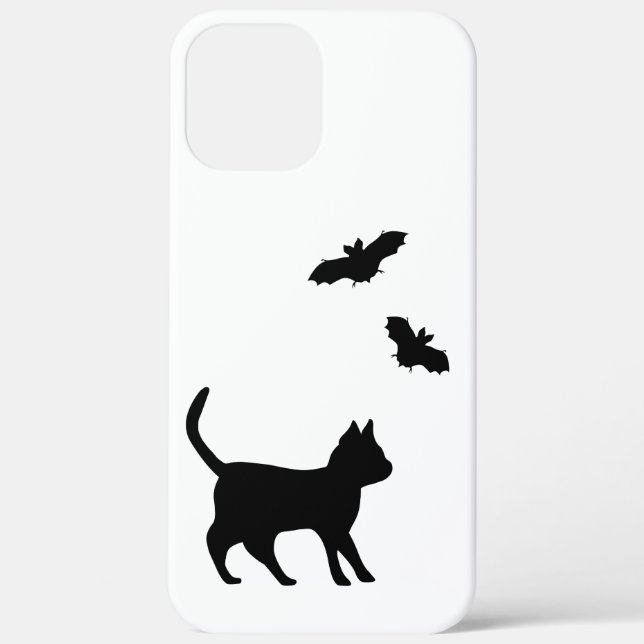 Black Cat with Bat Case-Mate iPhone Case (Back)