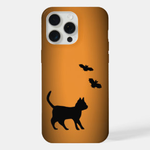 Black Cat with Bat iPhone 15 Pro Max Case