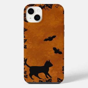 Black Cat with Bat iPhone 14 Plus Case