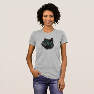 Black cat with blue eyes shirt