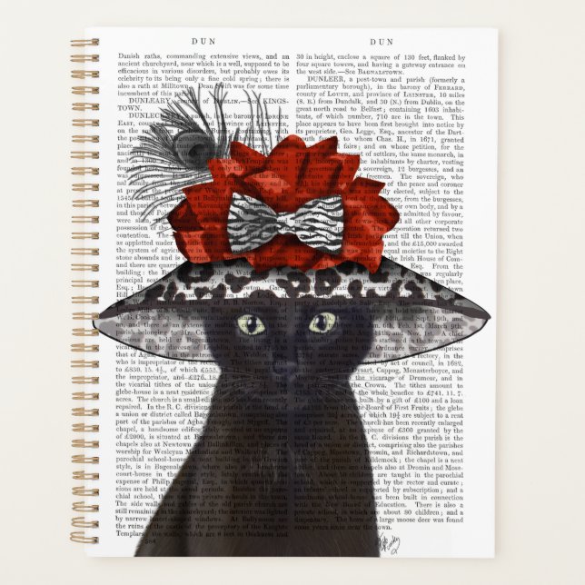 Black Cat with Fabulous Hat Planner (Front)