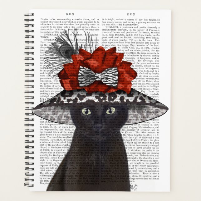 Black Cat with Fabulous Hat Planner (Front)