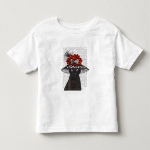 Black Cat with Fabulous Hat Toddler T-Shirt