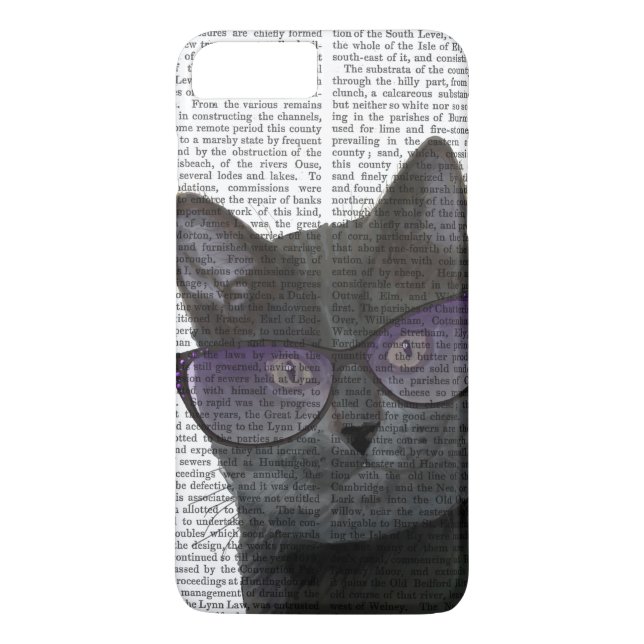 Black Cat with Sunglasses 2 Case-Mate iPhone Case (Back)
