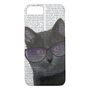 Black Cat with Sunglasses 2 iPhone 8/7 Case