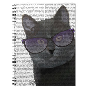 Black Cat with Sunglasses 2 Notebook