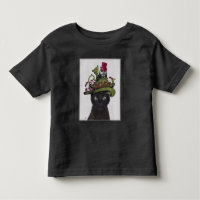 Black Cat with Teapot and Owl
