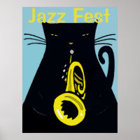 Black Cat with Trumpet, Jazz