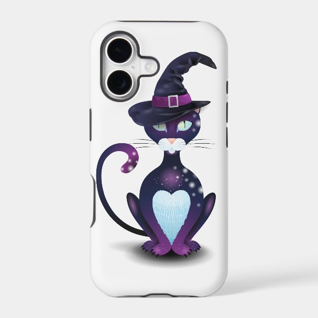 Black cat with witch's hat (Back)