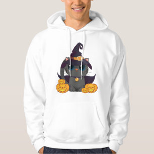 Black Cat With With Jack O Lantern Halloween Shirt