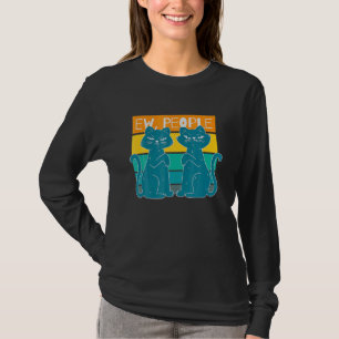 Black Cat Womens Ew People Meowy Cat T-Shirt