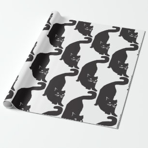 Black Cat Wrapping Paper
