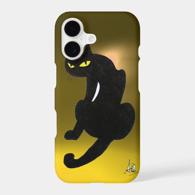 BLACK CAT yellow (Back)