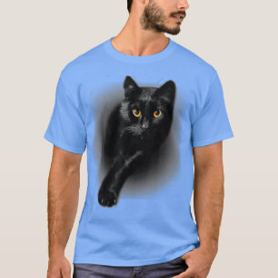 Black Cat Yellow Eyes Cats Ee Gifts  T-Shirt