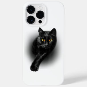 Black Cat Yellow Eyes T-Shirt Cats Tee Case-Mate iPhone 14 Pro Max Case