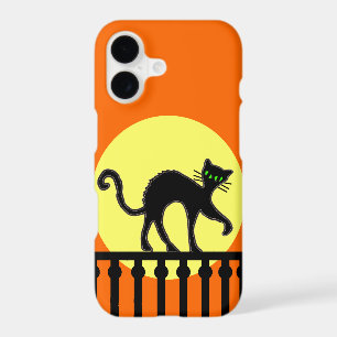Black Cat Yellow Moon Fence