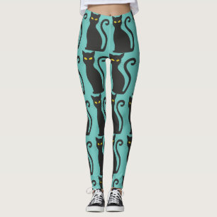 BLACK CAT YOGA PANTS LEGGINGS