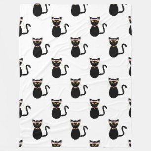 Black Cats 60x80 Fleece Blanket