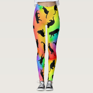Black Cats and Rainbows Leggings