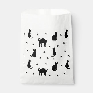 Black cats and Stars Halloween Favour Bags