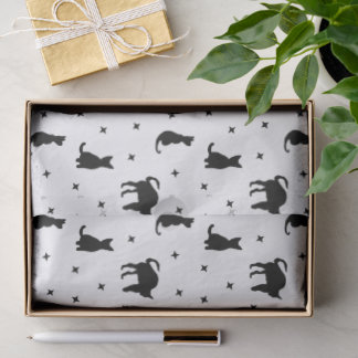 Black cats and Stars Halloween Tissue Paper