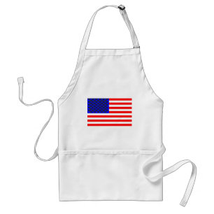 Black Cats And Stripes Flag Standard Apron