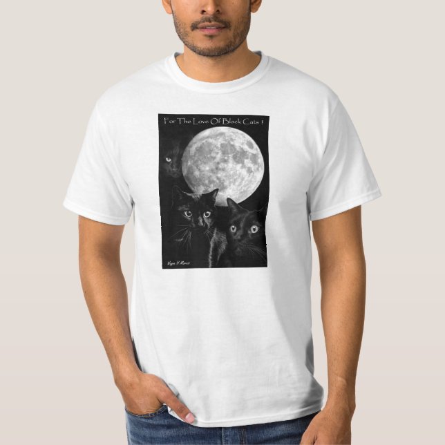 Black cats and the moon T-Shirt (Front)
