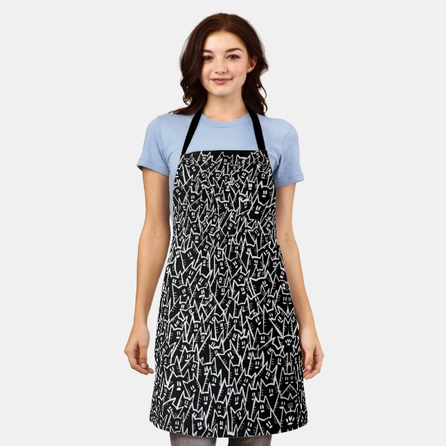 Black Cats Apron (Worn)