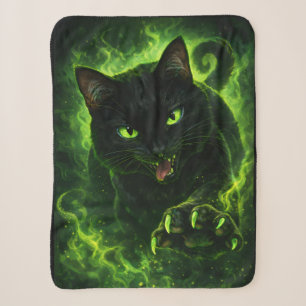 Black Cats are Evil Sherpa Blanket