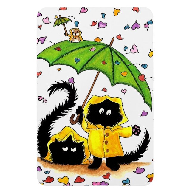 Black Cats by BiHrLe Magnet (Vertical)