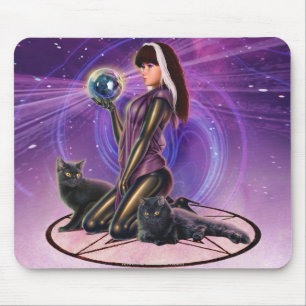 "Black Cats Divination" Mouse Mat