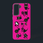 Black Cats Fuchsia Samsung Galaxy Phone Case<br><div class="desc">Brighten your phone with this whimsical black cat Samsung Galaxy case! On a bold fuchsia background, these playful cats make your phone stand out. Slim, durable protection for everyday use Precise cutouts for easy access to buttons & ports Perfect gift for cat lovers & cat art fans Add personality and...</div>