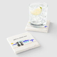 Black Cats Greek Scene Personalised