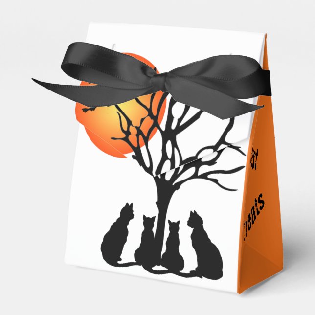 Black Cats In The Moonlight Favour Box (Front Side)