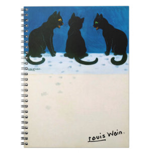 Black Cats in the Snow, Louis Wain Notebook